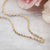 10kt French Rope Amor Necklace