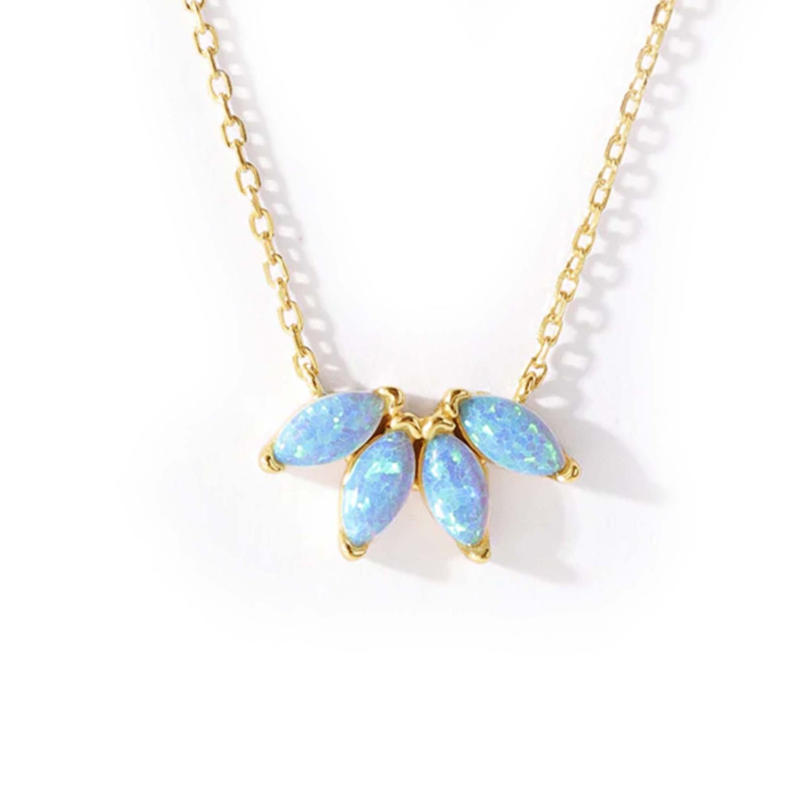 Caribbean Opal Fleur Pendant