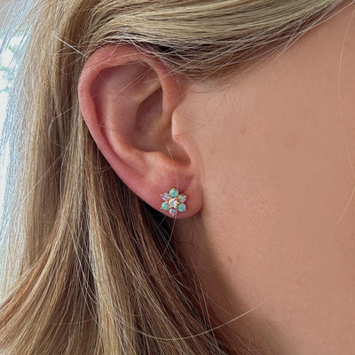 Tropical Opal Fleur Studs