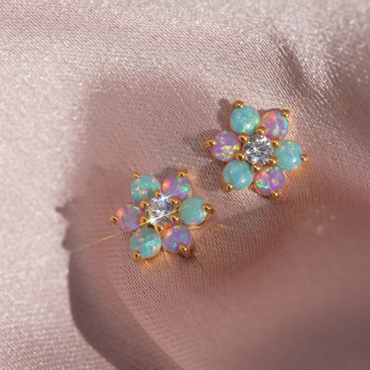 Tropical Opal Fleur Studs