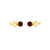 Solid Gold Celestial Birthstone Stud Earrings