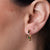 Shades of Green Miley Hoops