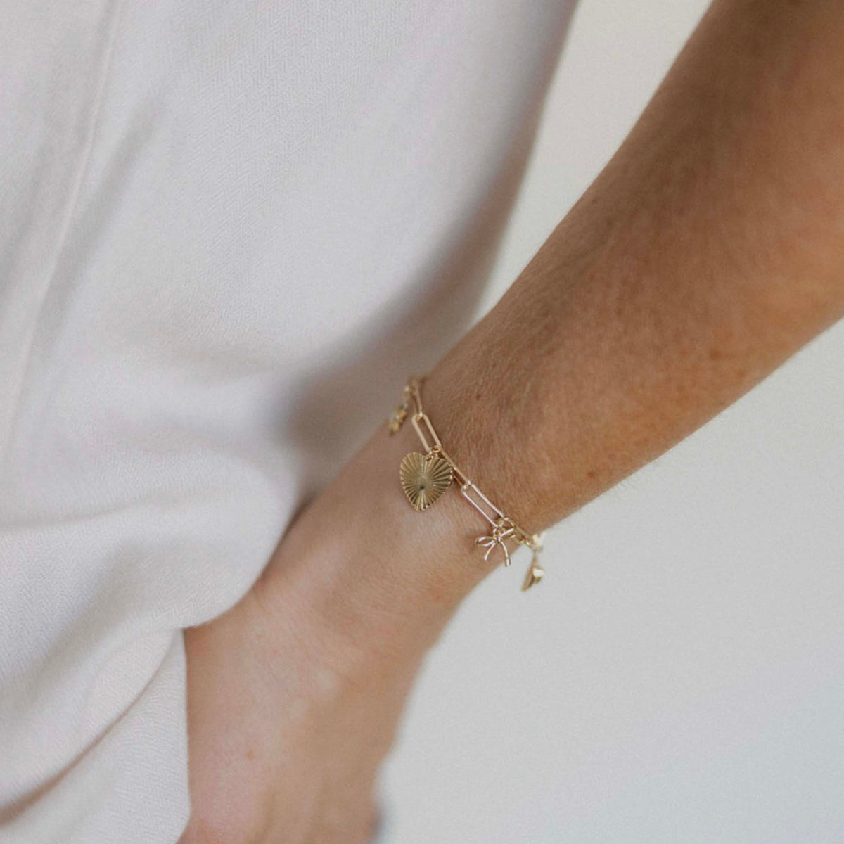 The Laura Heart Charm Bracelet