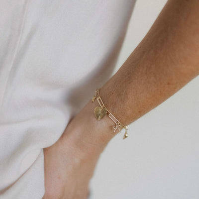 The Laura Heart Charm Bracelet