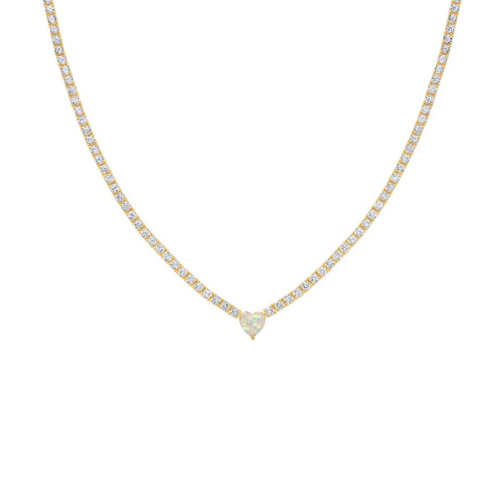 Queen of Hearts Tennis Necklace