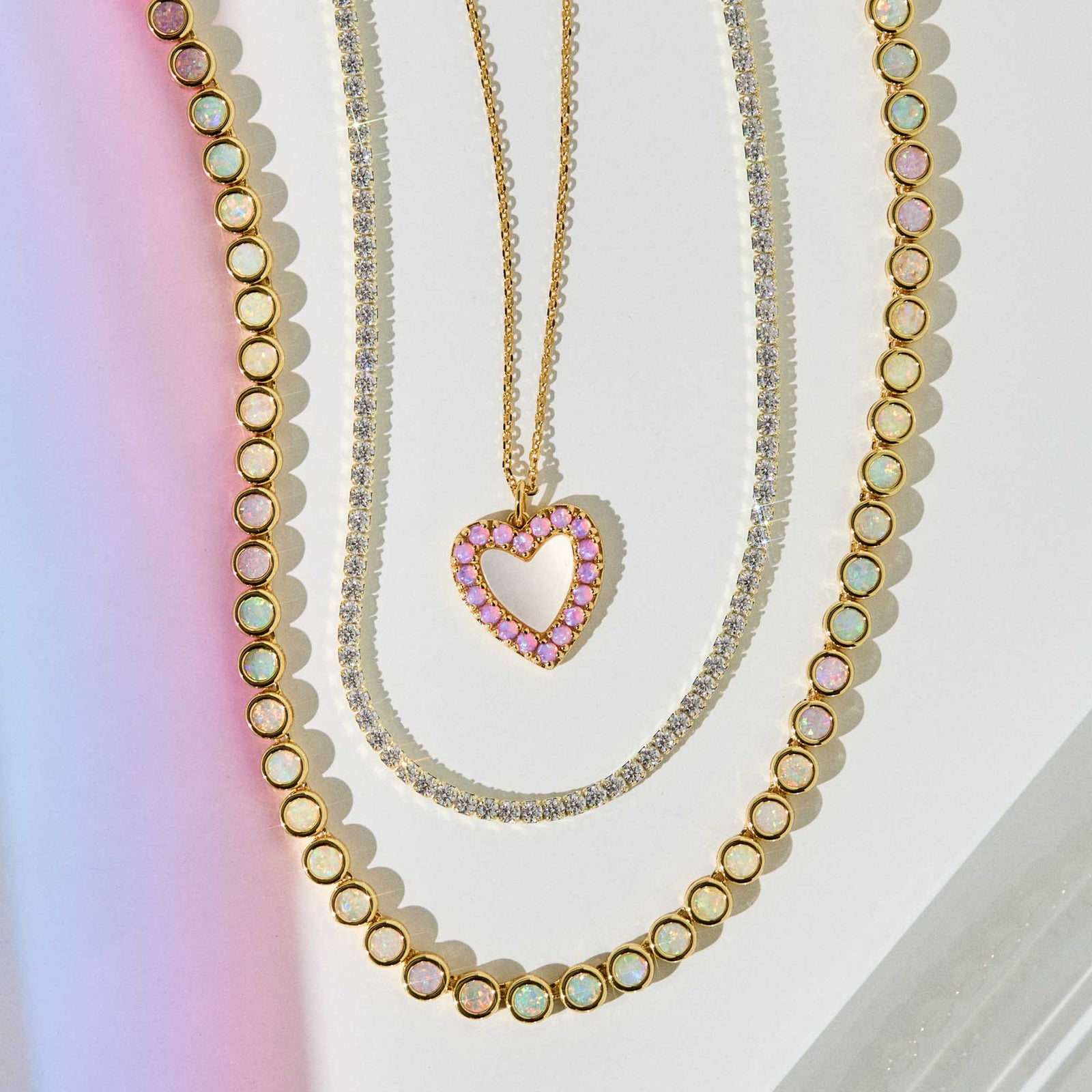 Opal & Pearl Heart Of the Ocean Pendant