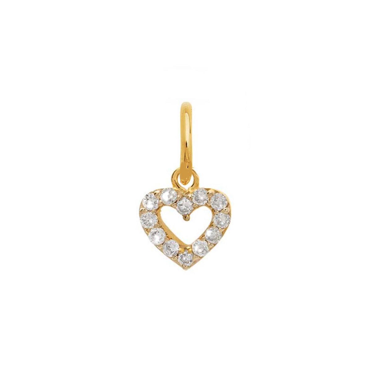 14kt Diamond Heart Charm