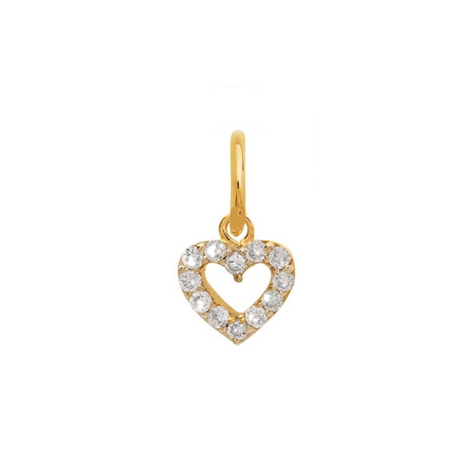 14kt Diamond Heart Charm