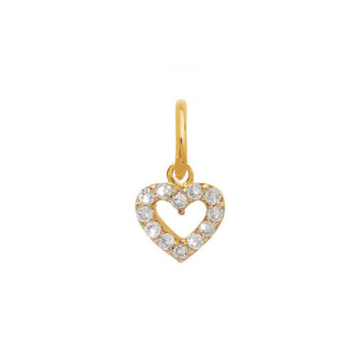 14kt Diamond Heart Charm