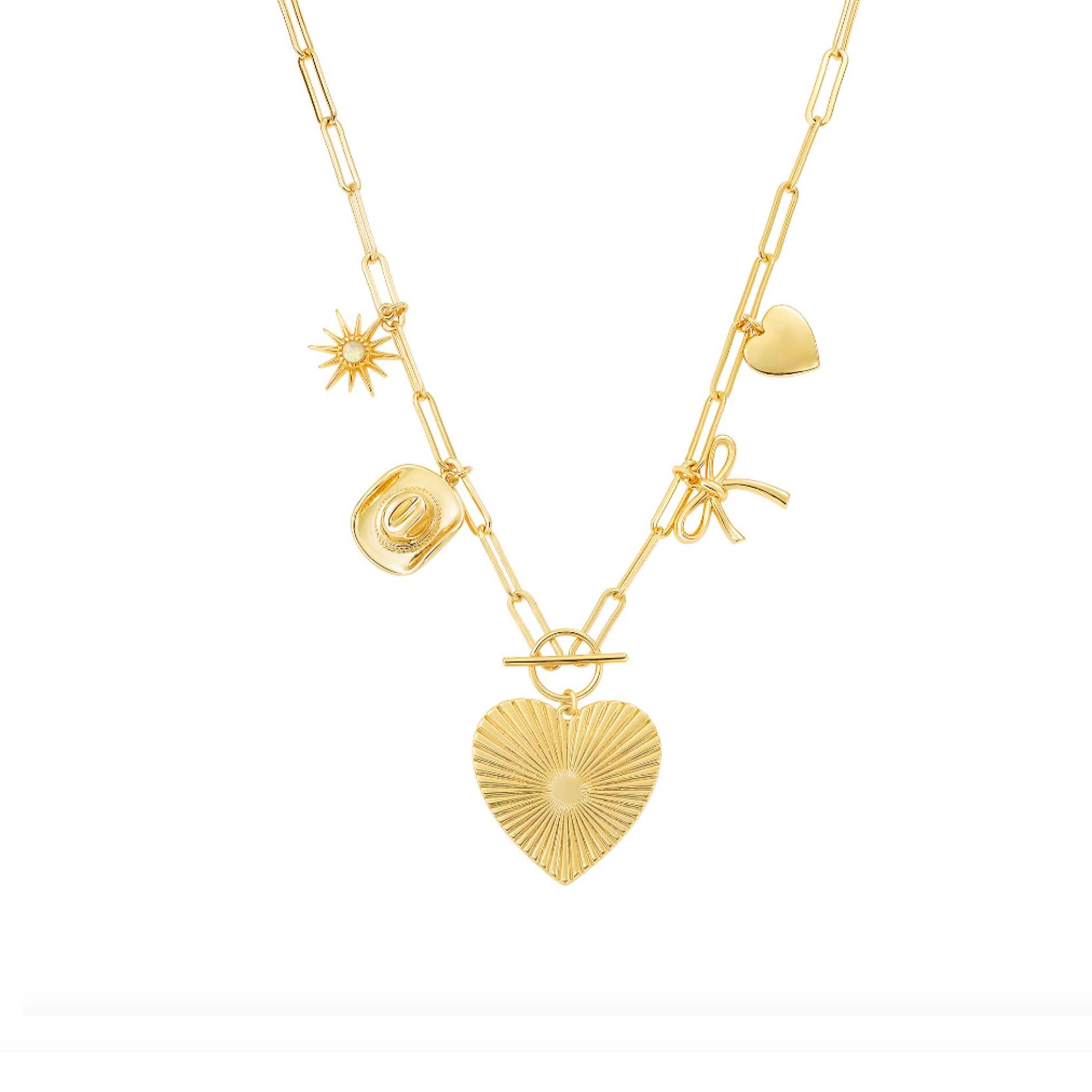The Laura Heart Charm Necklace - La Kaiser