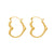 10kt Gold Forever Heart Hoops