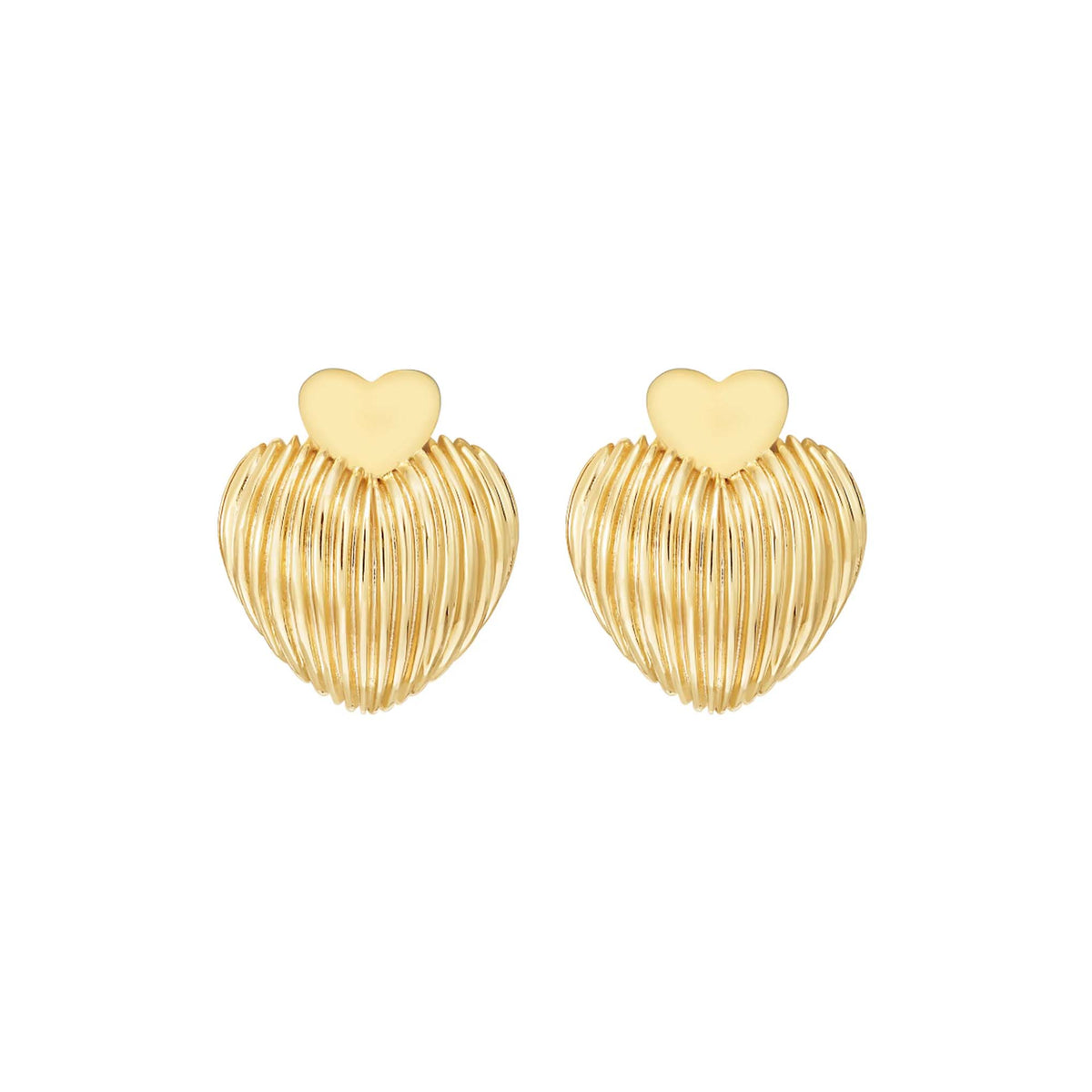 The Genevieve Heart Studs