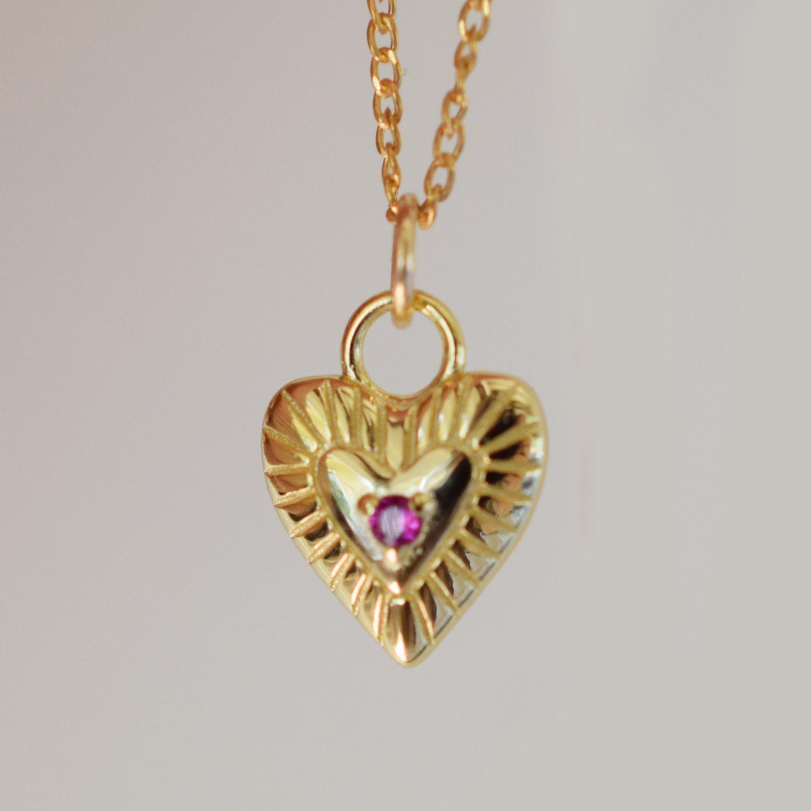 Art Deco Mini Heart Pendant  - FREE with orders over $250