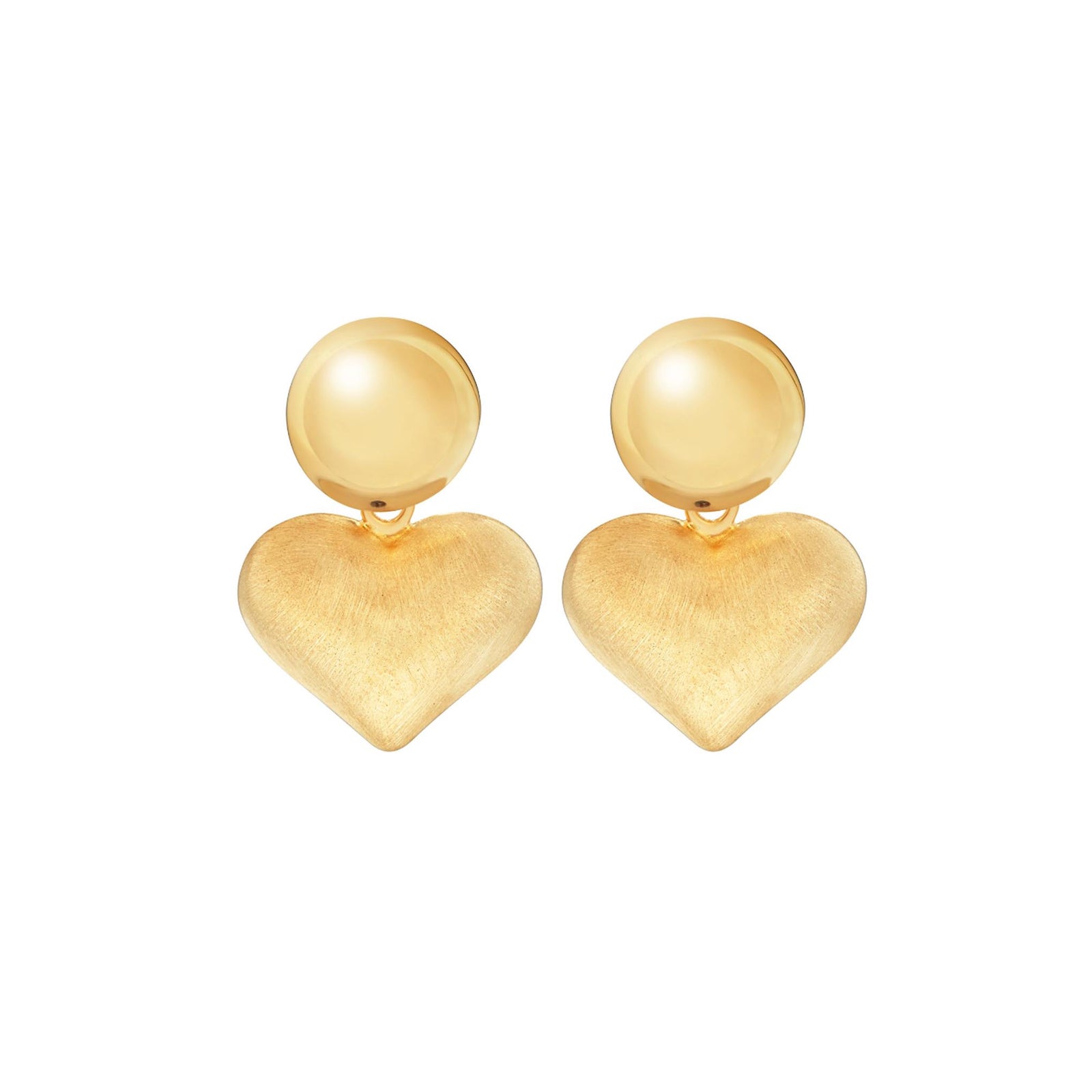 Heart Drop Of Love Studs