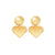 Heart Drop Of Love Studs