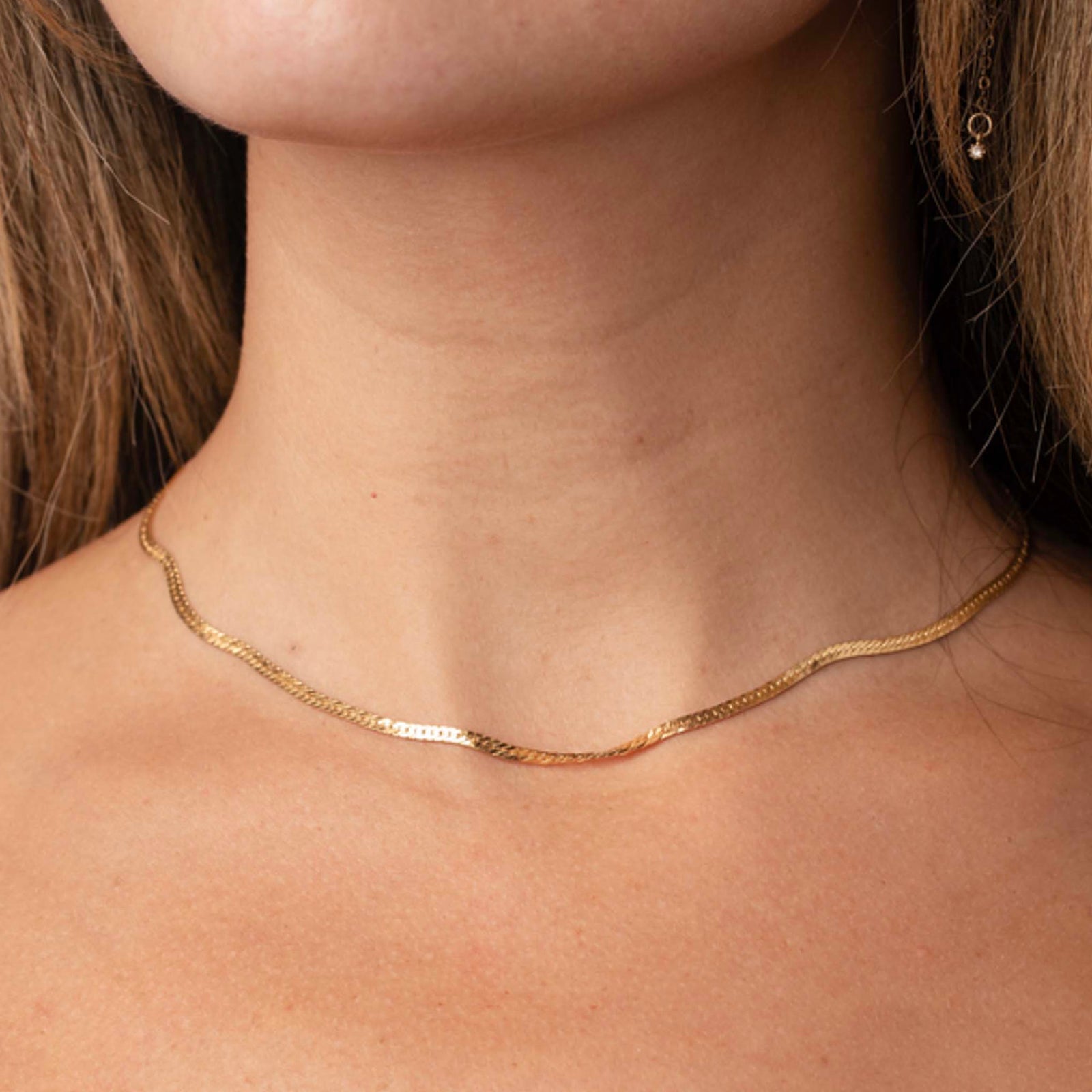 14kt Gold Filled Herringbone Chain