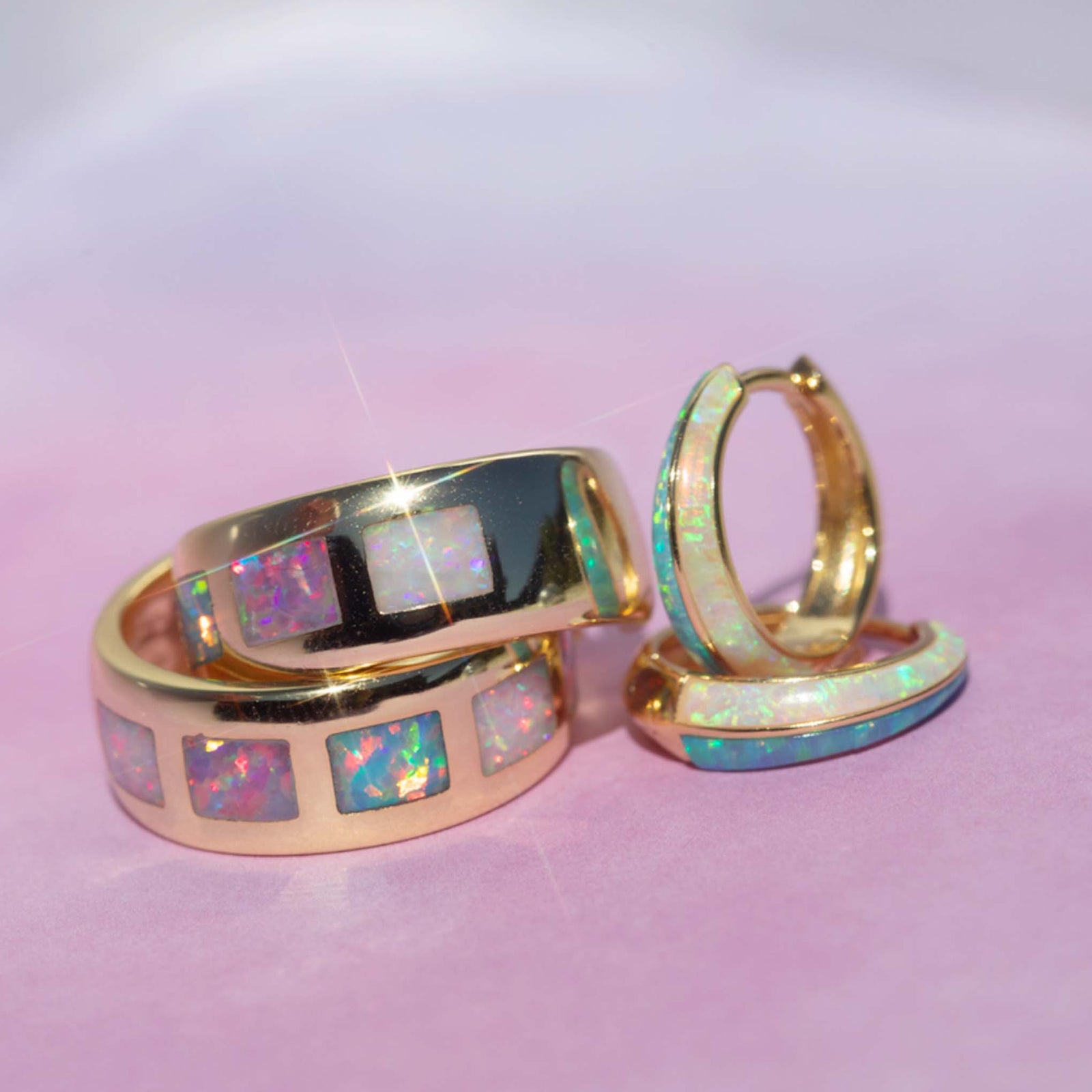 Opal Ocean Lover Hoops