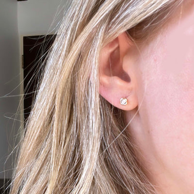 14kt Diamond Illusion Studs