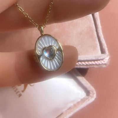 Mother Of Pearl Dive In Deep Locket