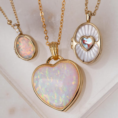 Mother Of Pearl Dive In Deep Locket