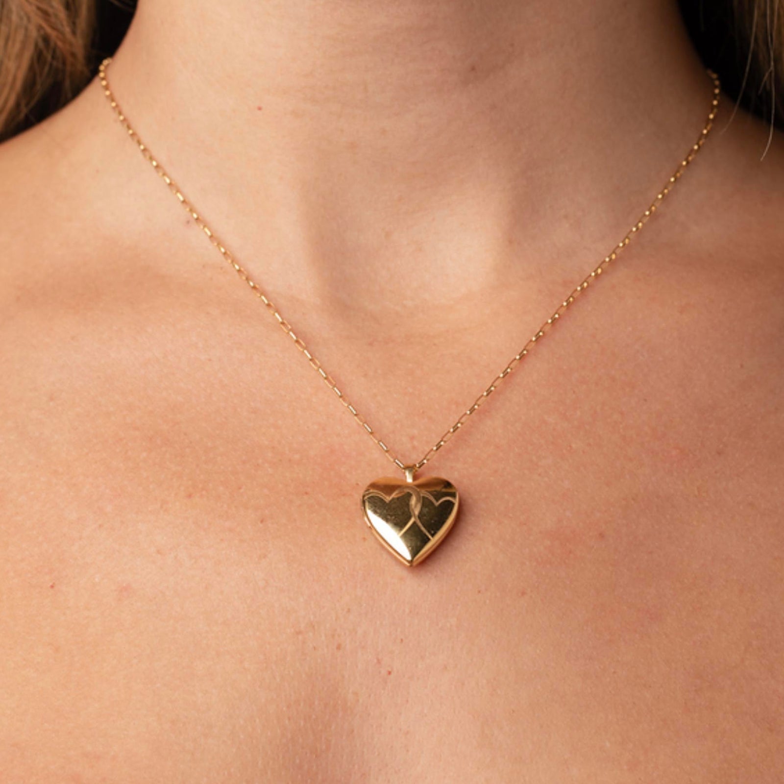 14kt Gold Filled Lovers Heart Locket