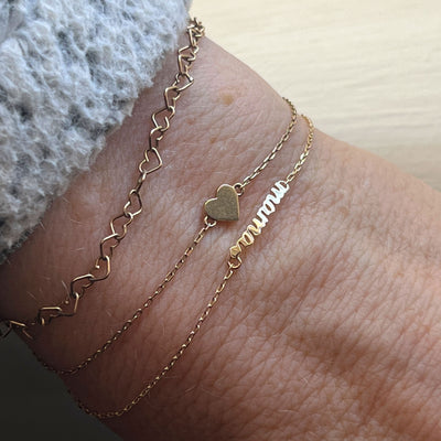 10kt Gold Love for Mama Bracelet