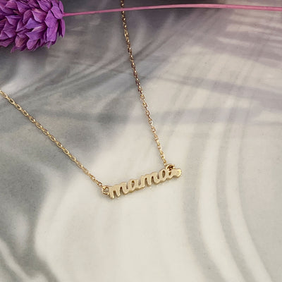 14kt Gold Love For Mama Pendant