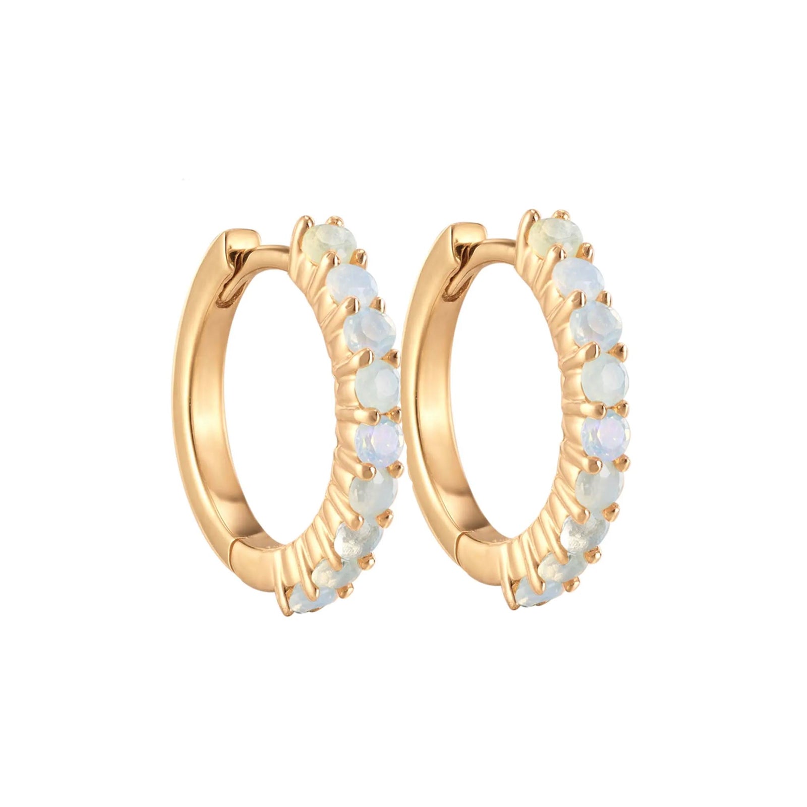 14kt Opal Mini Huggies