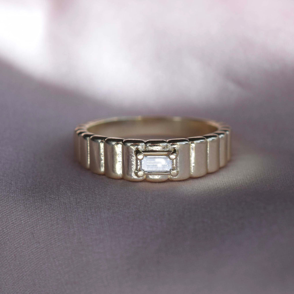 Modern French Juliet Diamond Ring