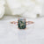 9kt Rose Gold Moss Agate & Topaz Annabelle Ring