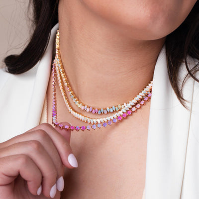 Opal Fiare Tennis Necklace