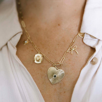 The Laura Heart Charm Necklace