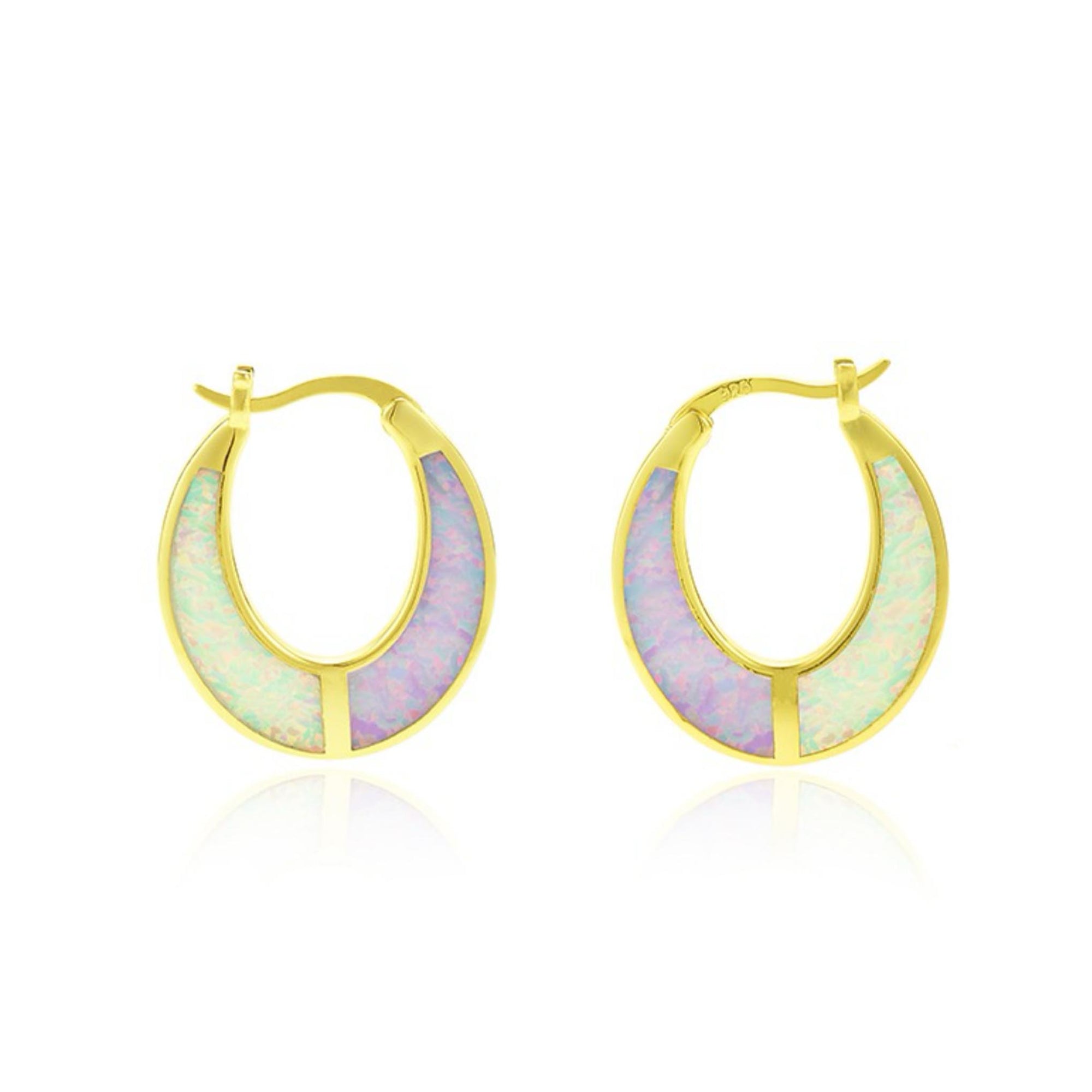 Opal Ombre Lunar Hoops - *PREORDER*