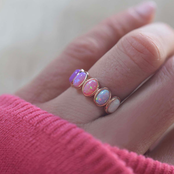 Rose Gold Opal Ombre Candy Band