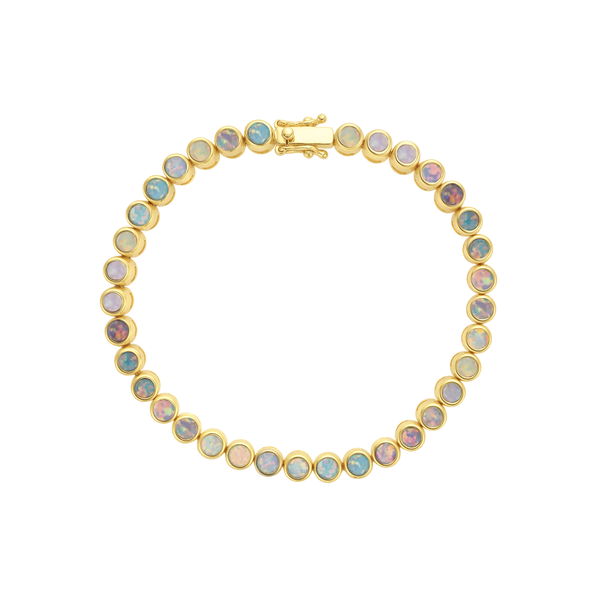 Pastel Opal Ombre Tennis Bracelet