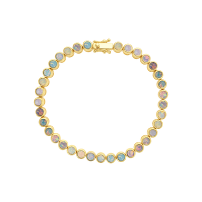 Pastel Opal Ombre Tennis Bracelet