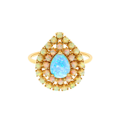 Opal Halo Ring