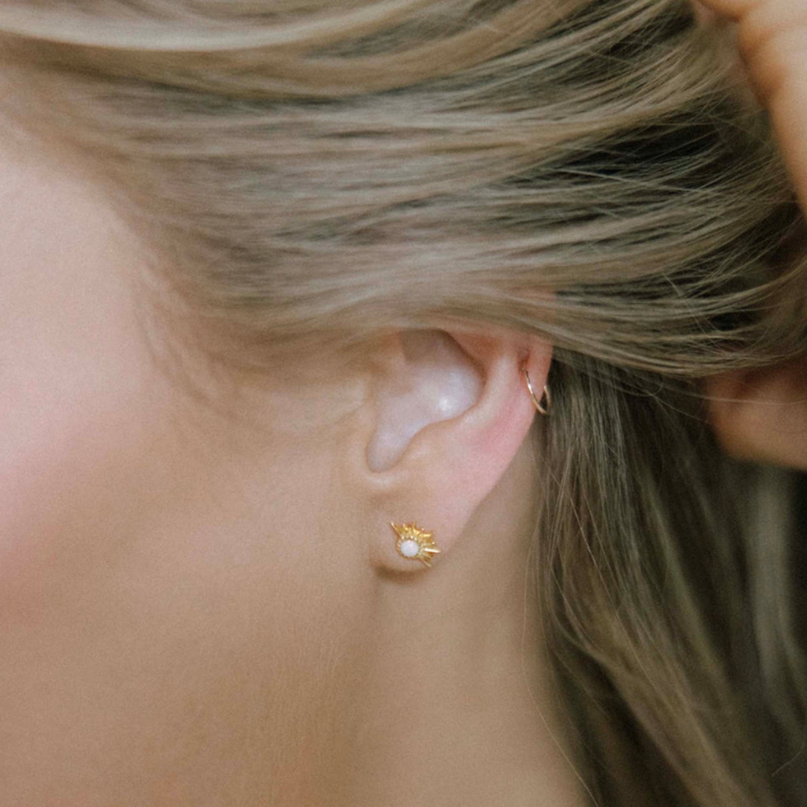 Rising Opal Sun Studs