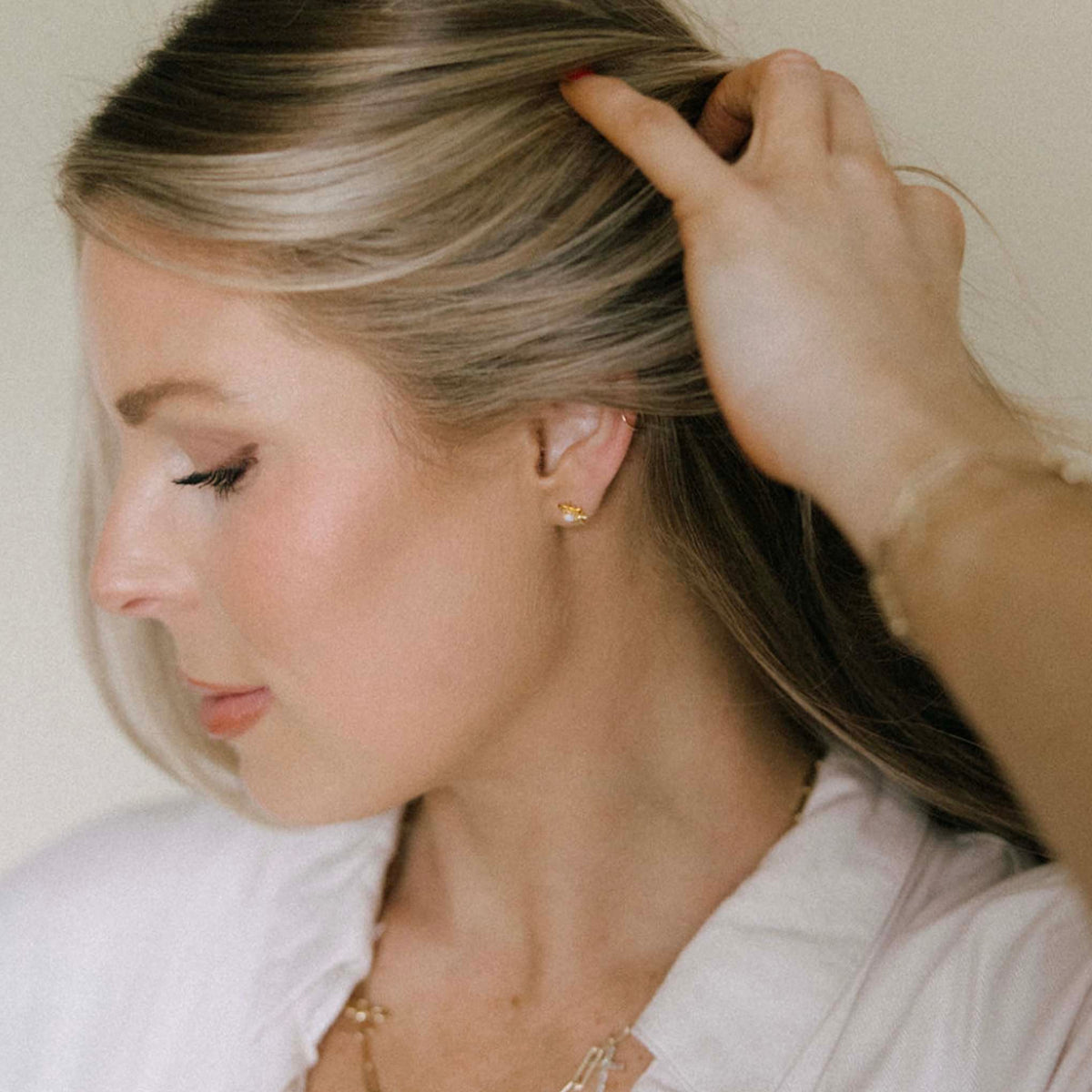 Rising Opal Sun Studs