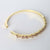 Golden Rhodolite Leaves Fall Bangle