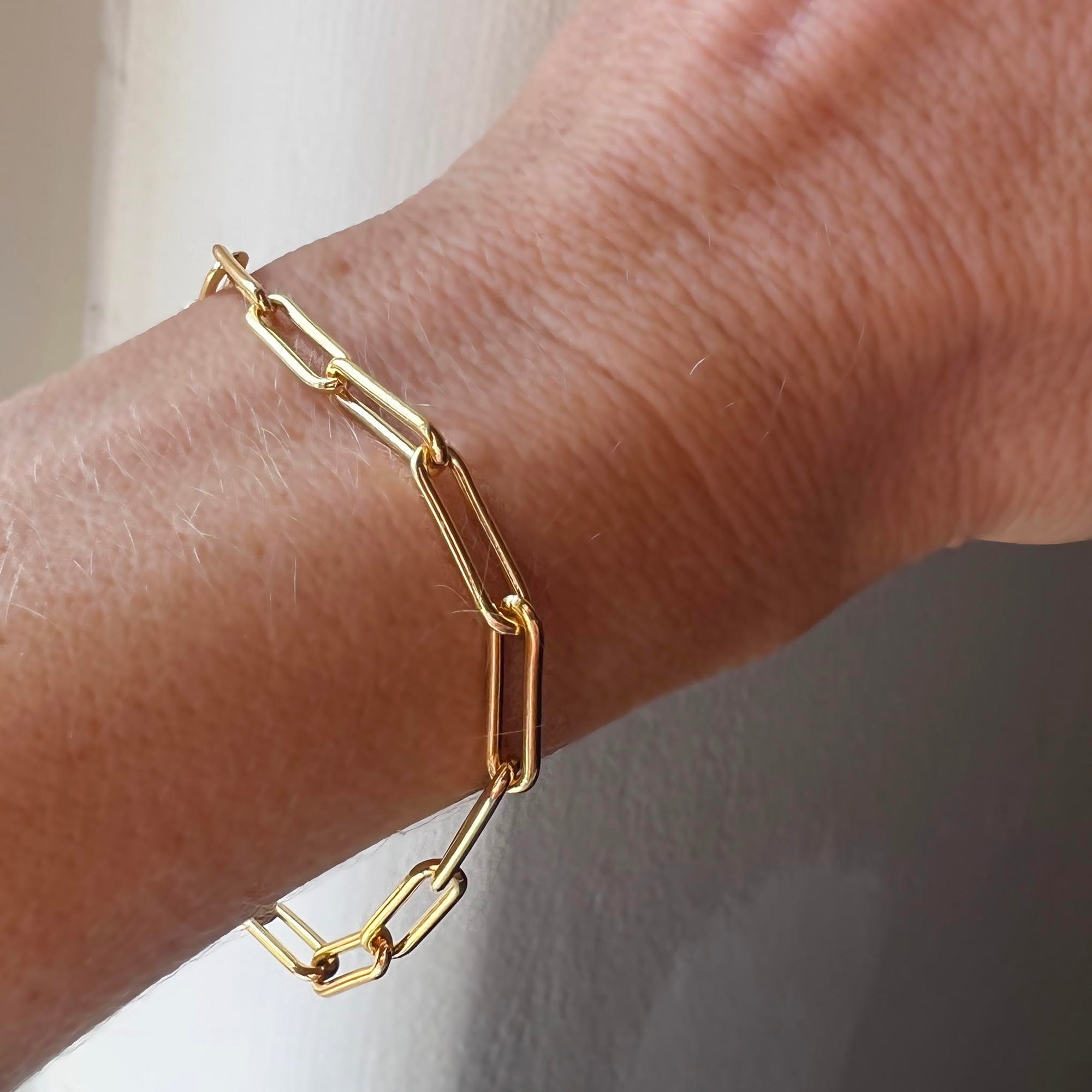 14kt Gold-Filled Paper Clip Forever Bracelet