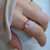 Rose Gold Pink Opal Leaflet Ring