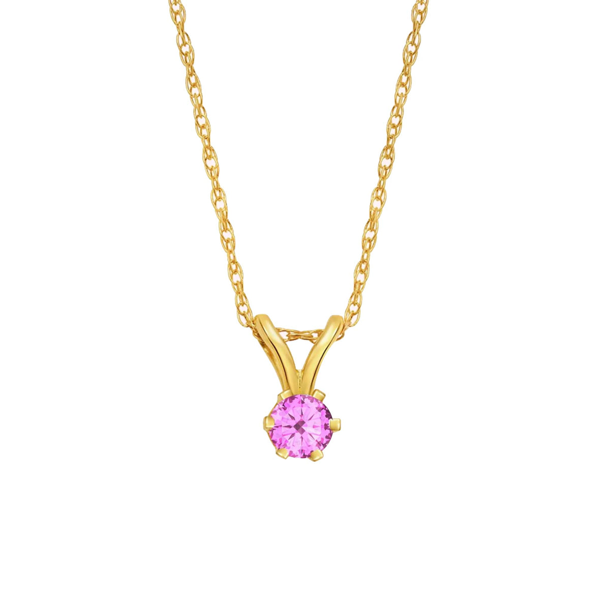 14kt Pink Sapphire Diaz pendant