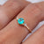 14kt Gold Oceanic Moissanite Cosmos Ring