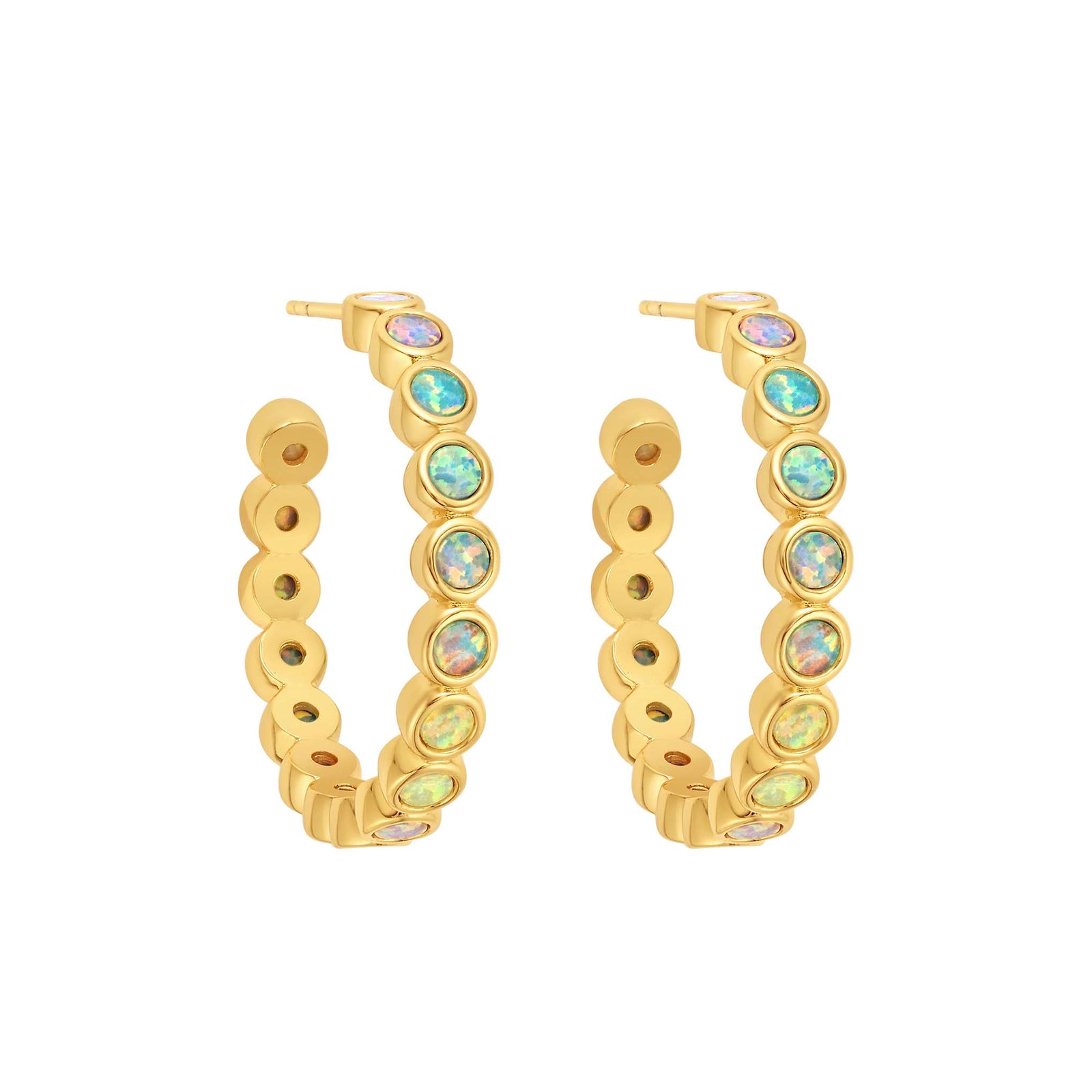 Opal Ombre Grande Hoops