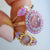 Rose Gold Pink Opal & Cats Eye Moonstone Crown Ring