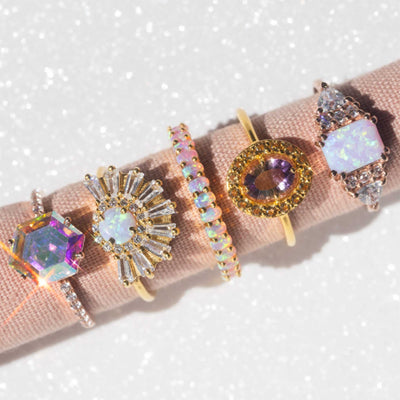 Opal Temptress Halo Ring