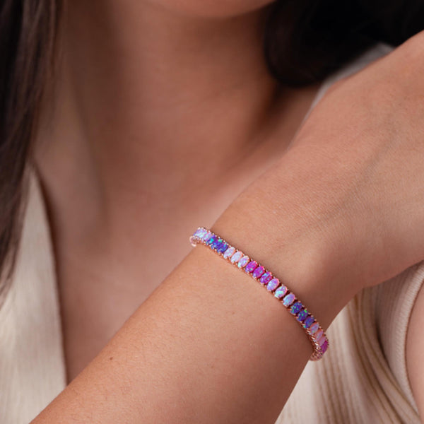 Rose Gold Pink Ombre Candy Bracelet