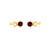 Solid Gold Celestial Birthstone Stud Earrings