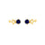 Solid Gold Celestial Birthstone Stud Earrings